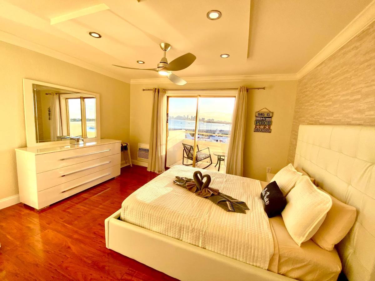 Deluxe Waterfront One Bedroom Apartment With Miami Skyline View, Free Parking 5 Mins Drive To ไมอามีบีช ภายนอก รูปภาพ